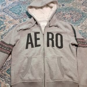 Zip up fleece lined hoodie